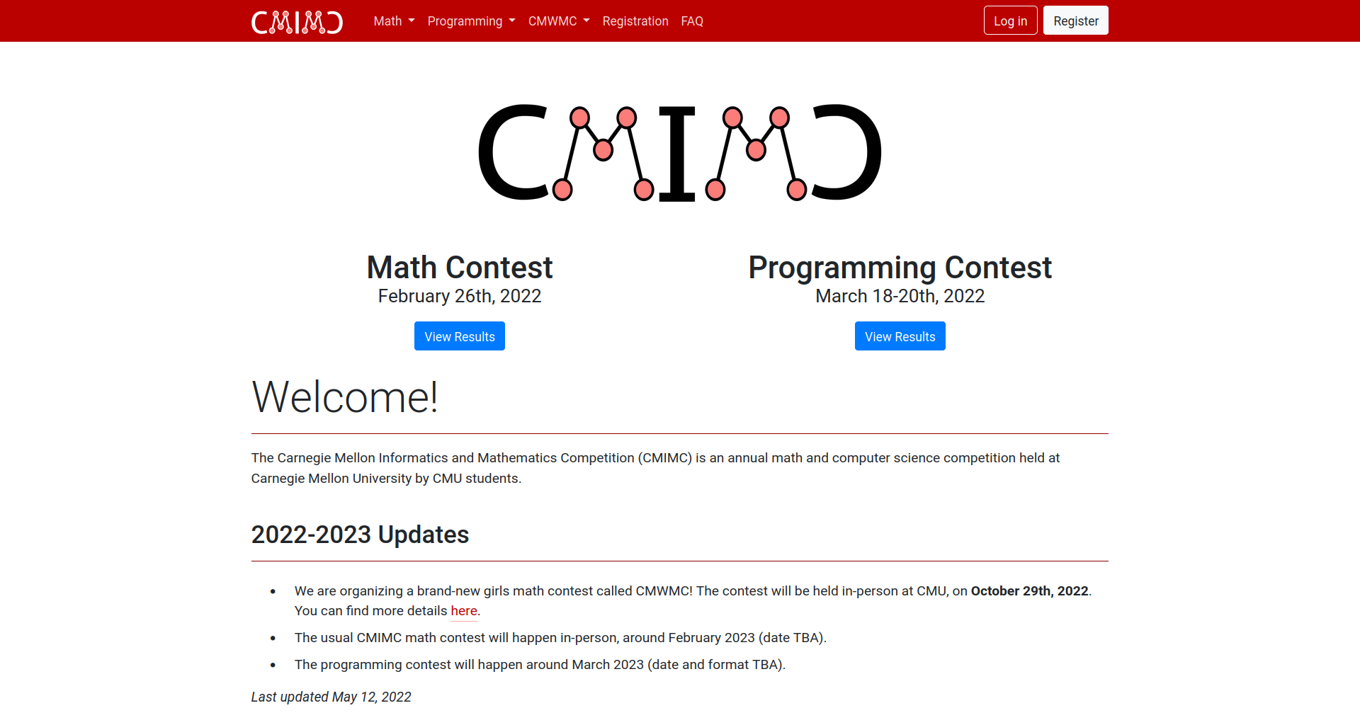 CMIMC Online Screenshot